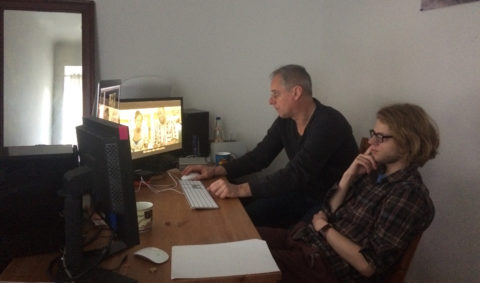 Starting to craft the puzzle with Editor Frederik Bösing.